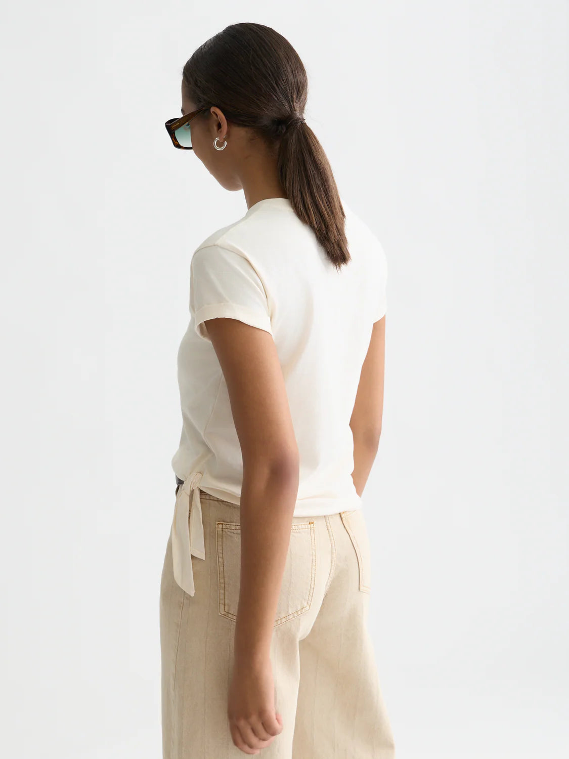 Scotch&Soda Artwork Knot T-shirt Eggnog