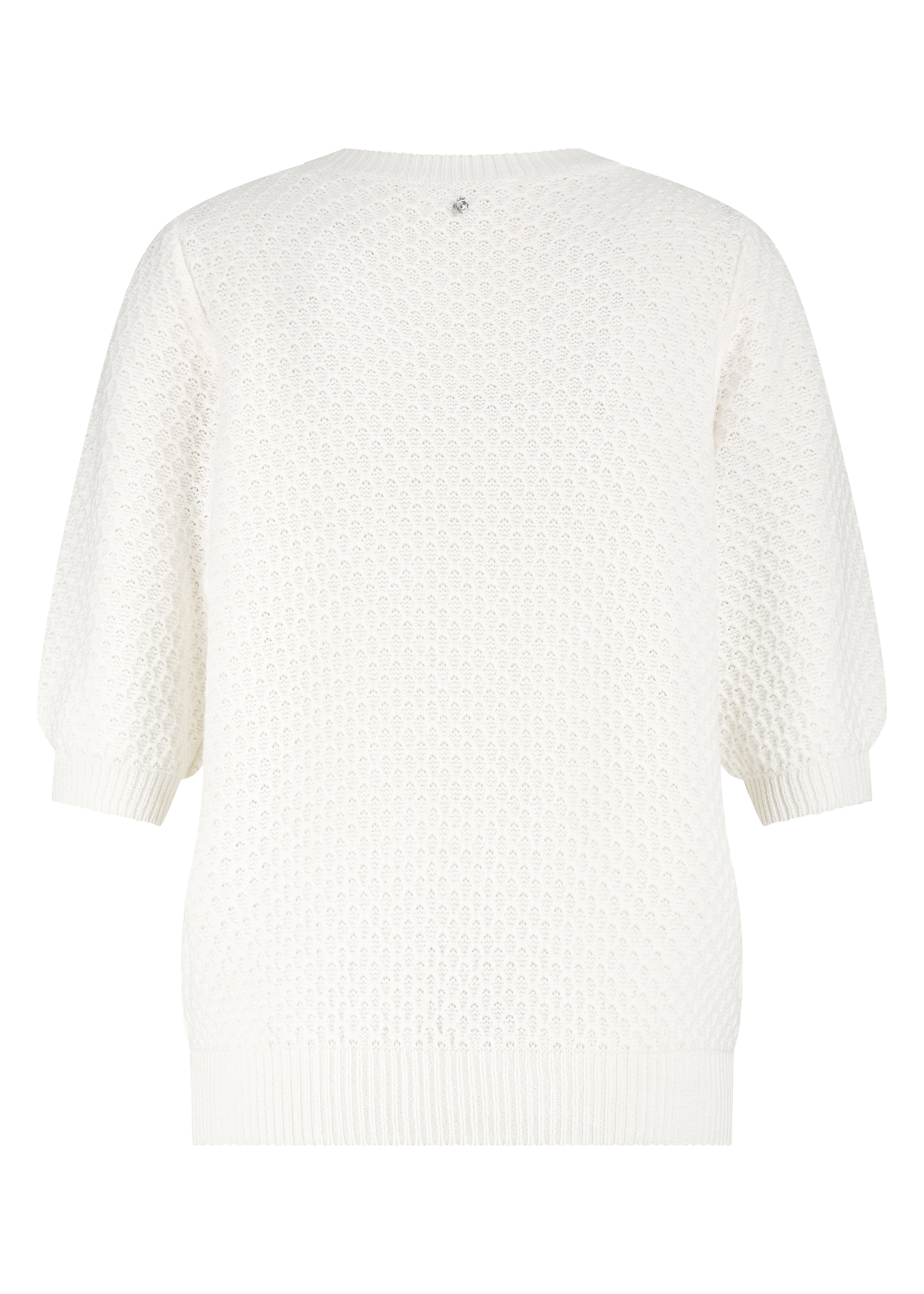 Tramontana Sequin Short-Sleeve Jumper Off White