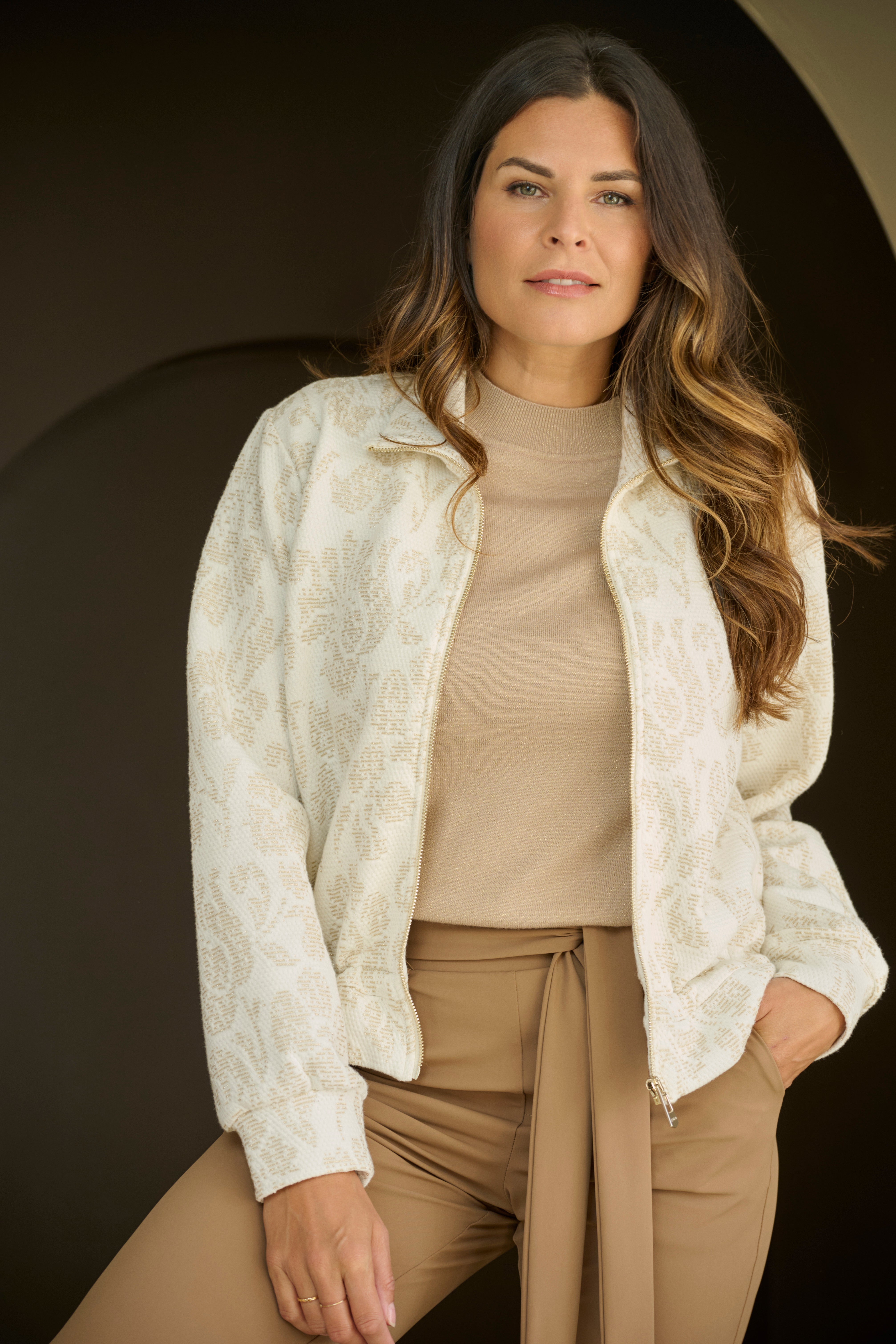 ZOSO jas Nora Offwhite Gold