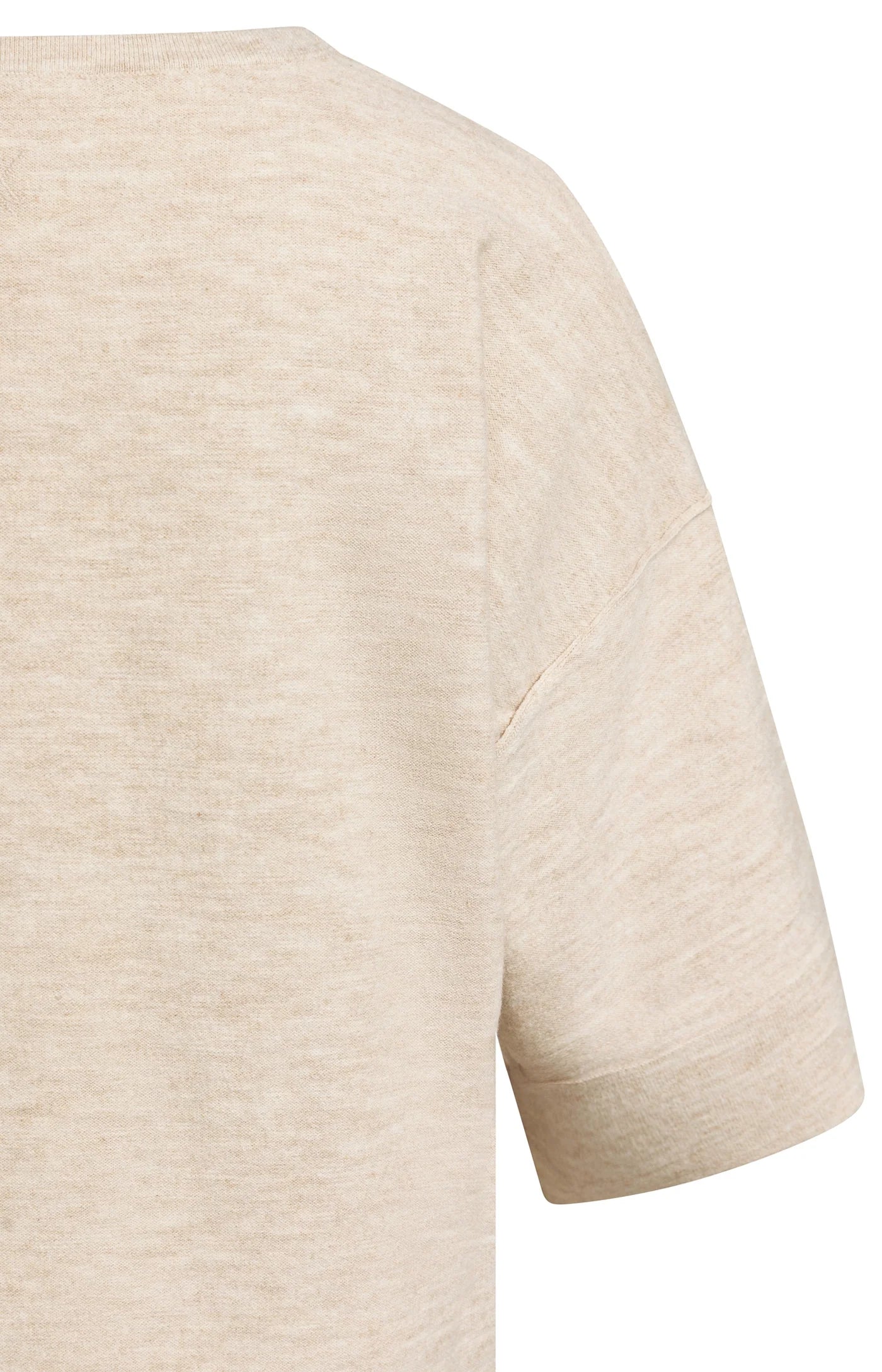 YAYA Oversized Gebreid T-shirt Beige