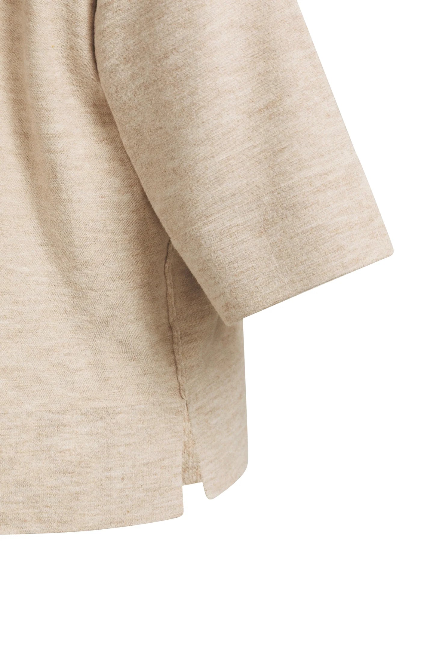 YAYA Oversized Gebreid T-shirt Beige