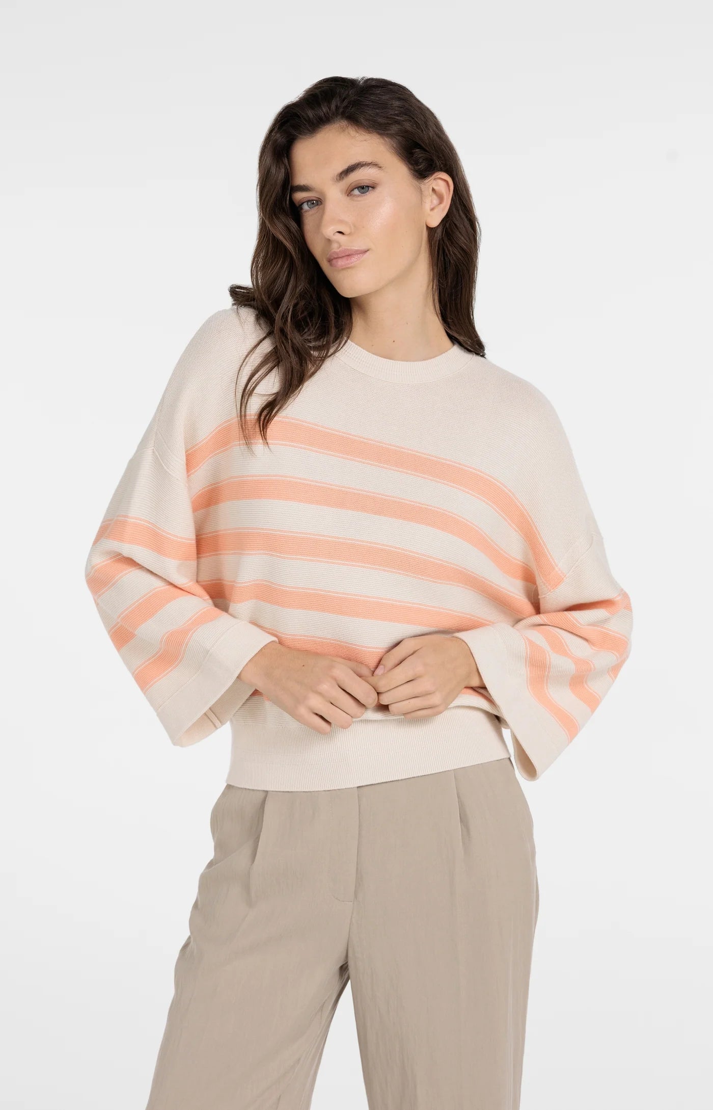 Yaya Mixing Sweater Stripes