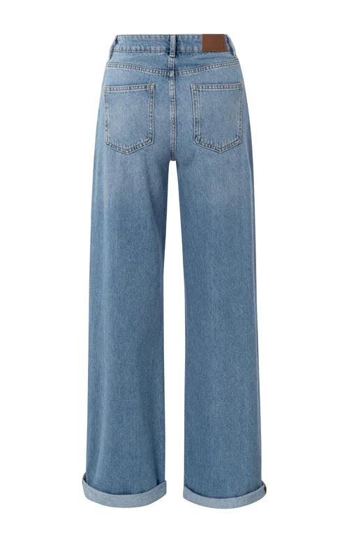 Jeans Wijde Pijpen Omgeslagen Zoom YAYA