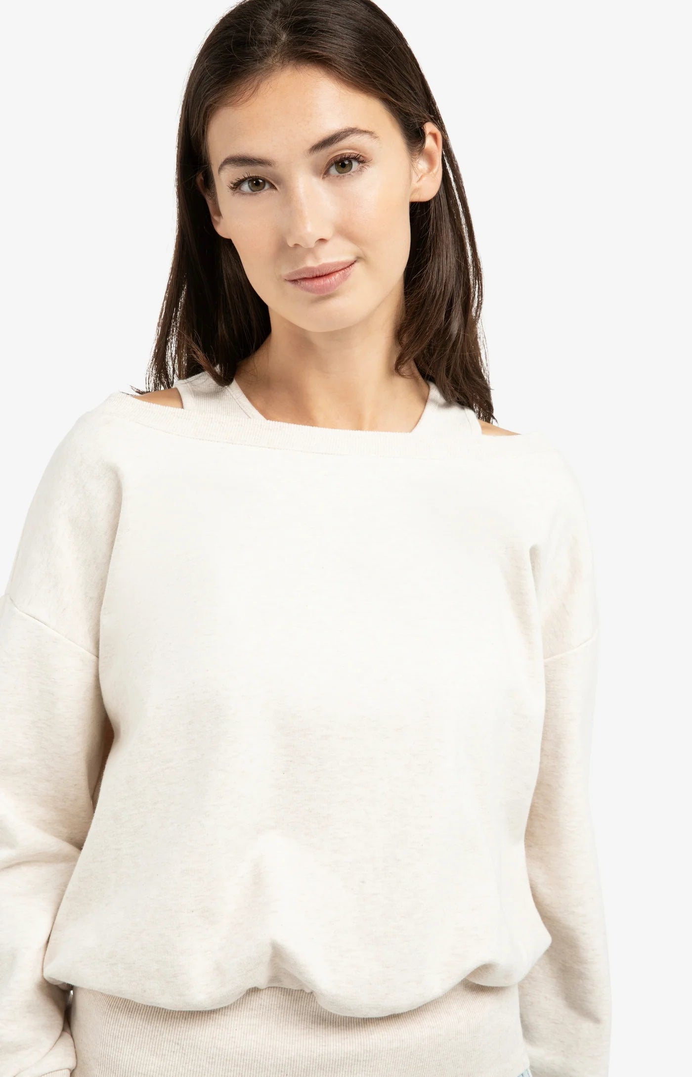 Yaya Sweatshirt Double Neck