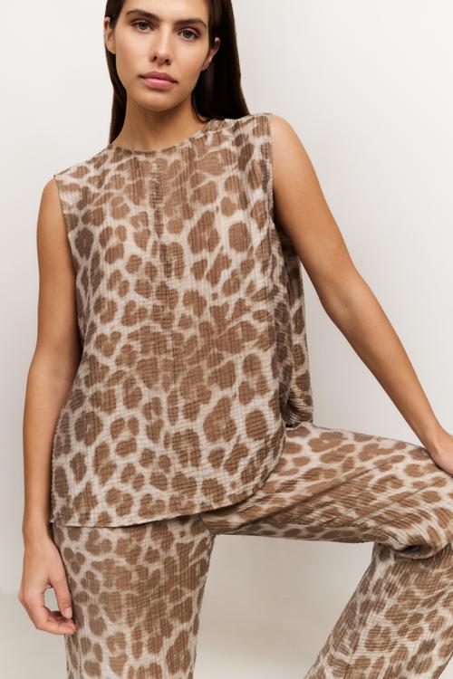 Mouwloze Top Leopard Print YAYA