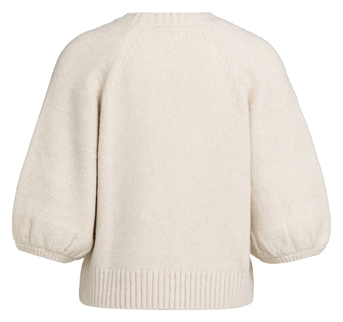 YAYA Trui Met Mouwen Met Structuur Cashmere Grey Melange