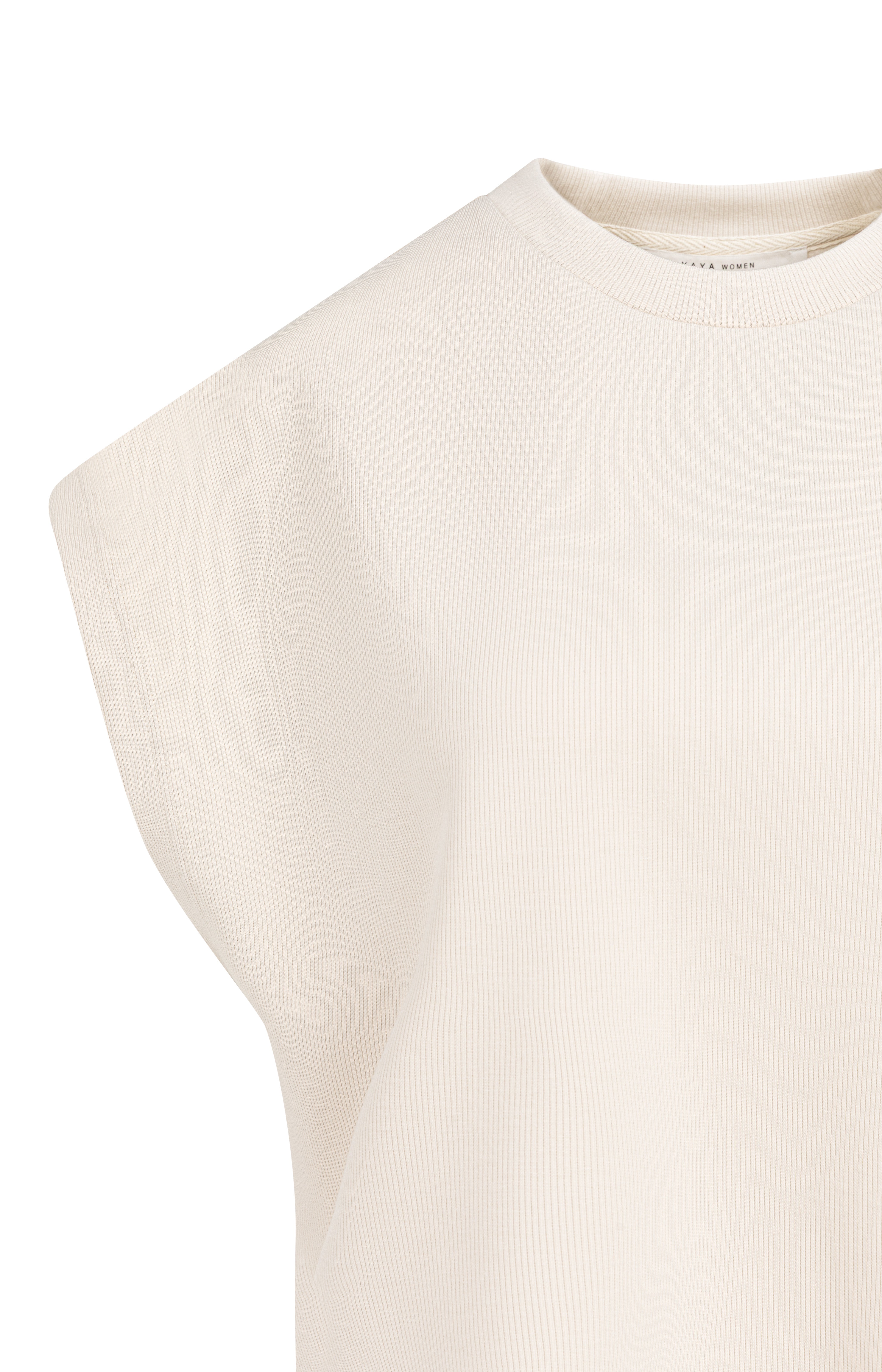 Yaya Sleevess Boxy Creme