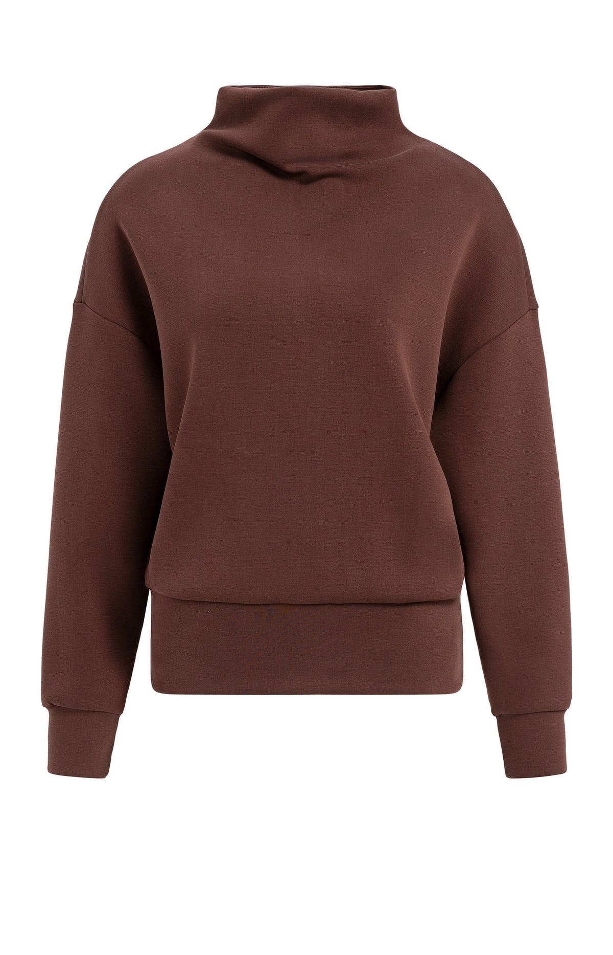 YAYA Sweater Hoge Halslijn Chocolate Red