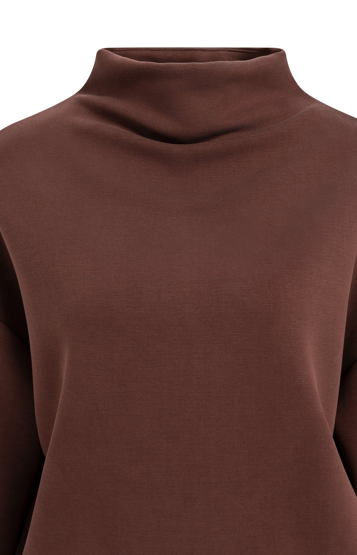 YAYA Sweater Hoge Halslijn Chocolate Red