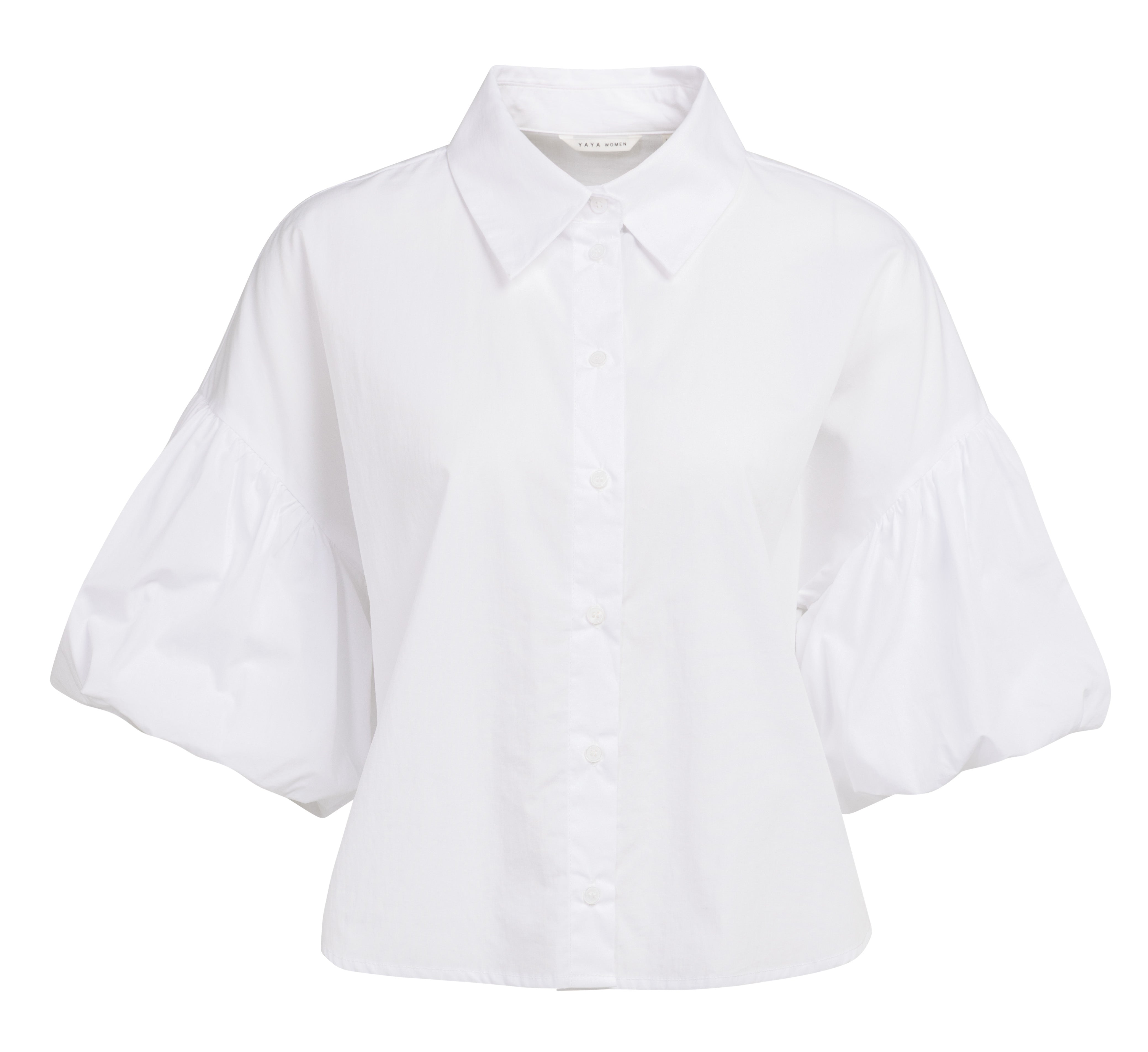 YAYA Blouse Met Ballonmouwen Pure White
