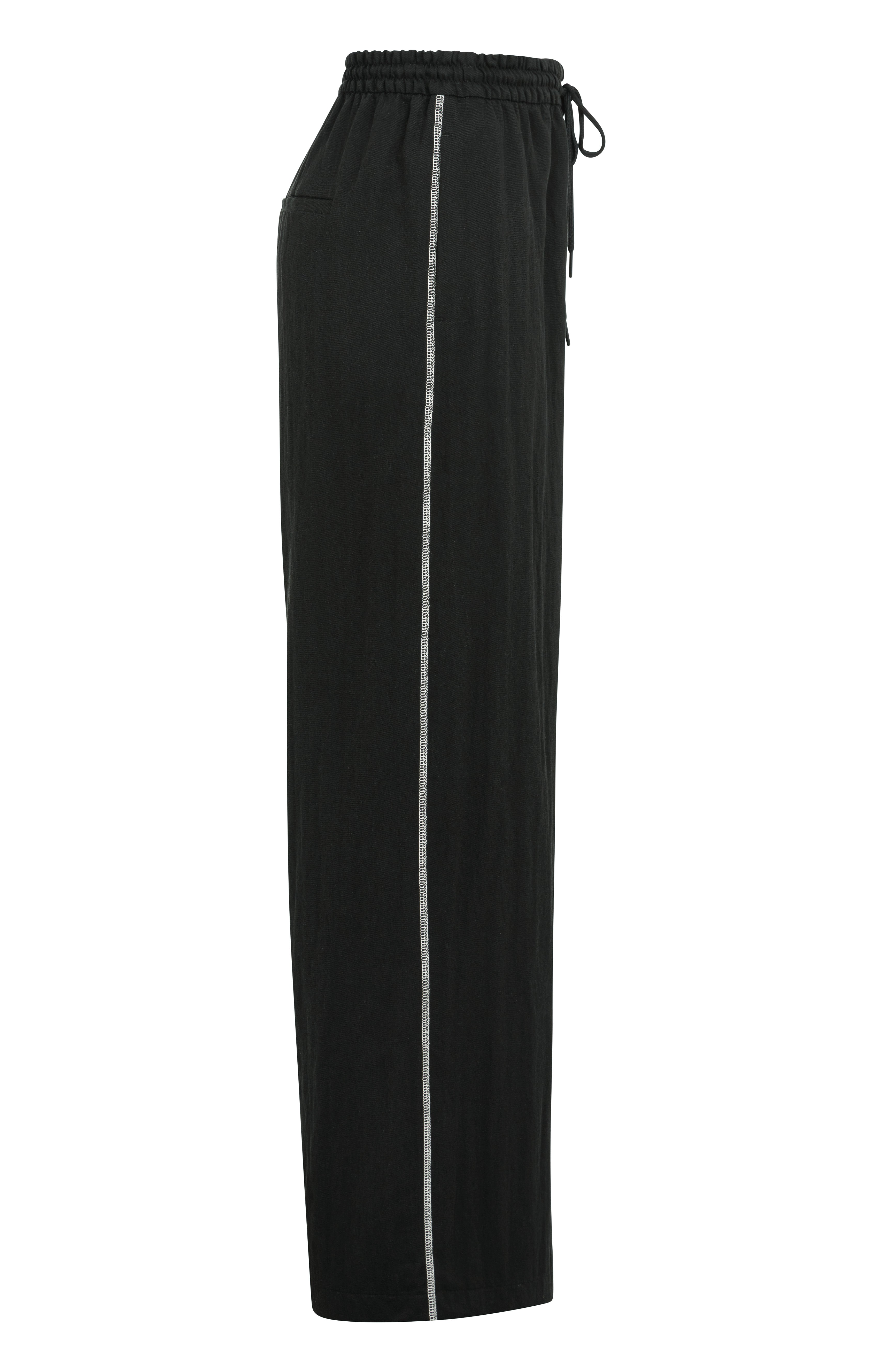 Yaya Wove Wide Leg Black