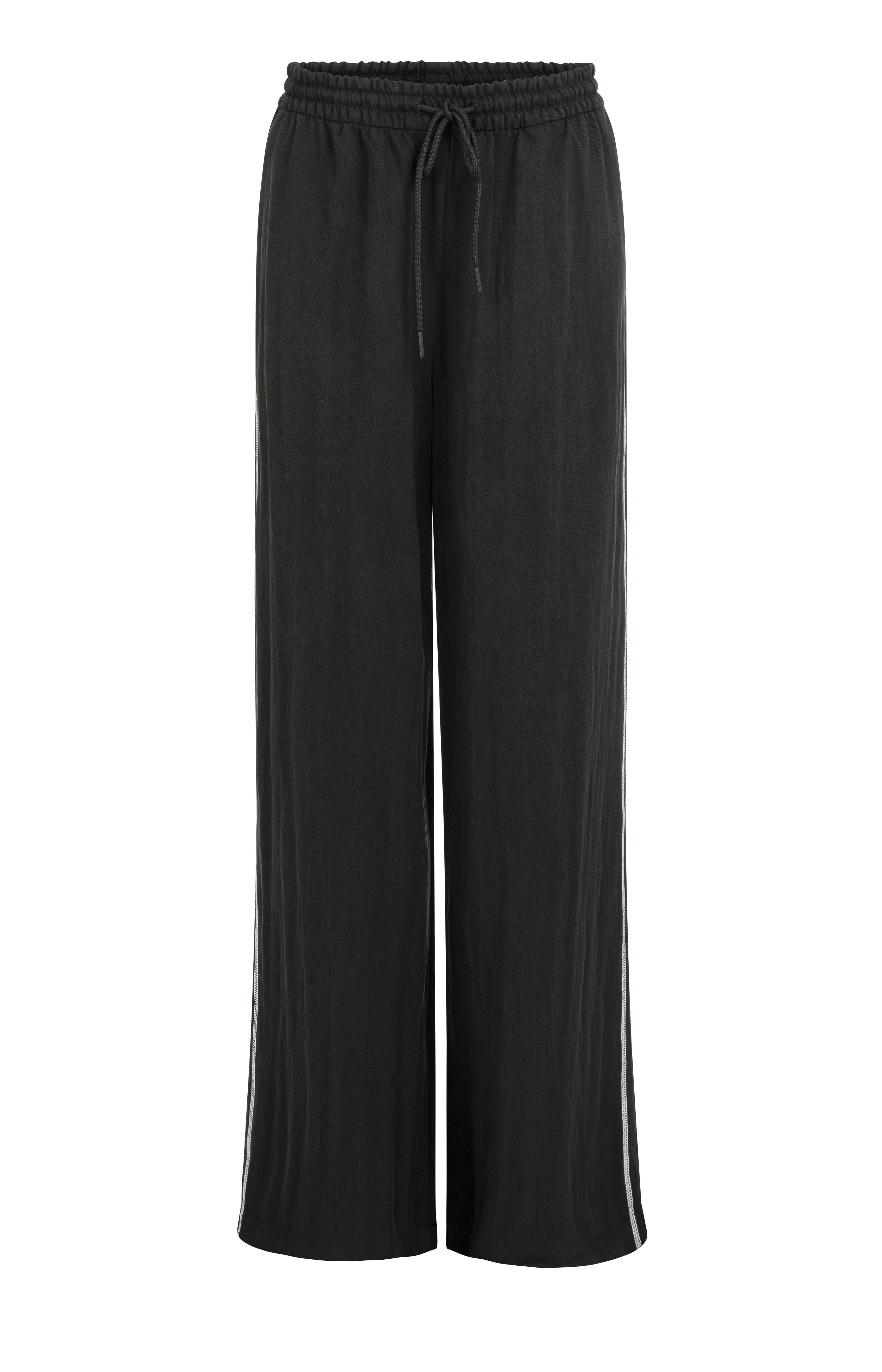 Yaya Wove Wide Leg Black