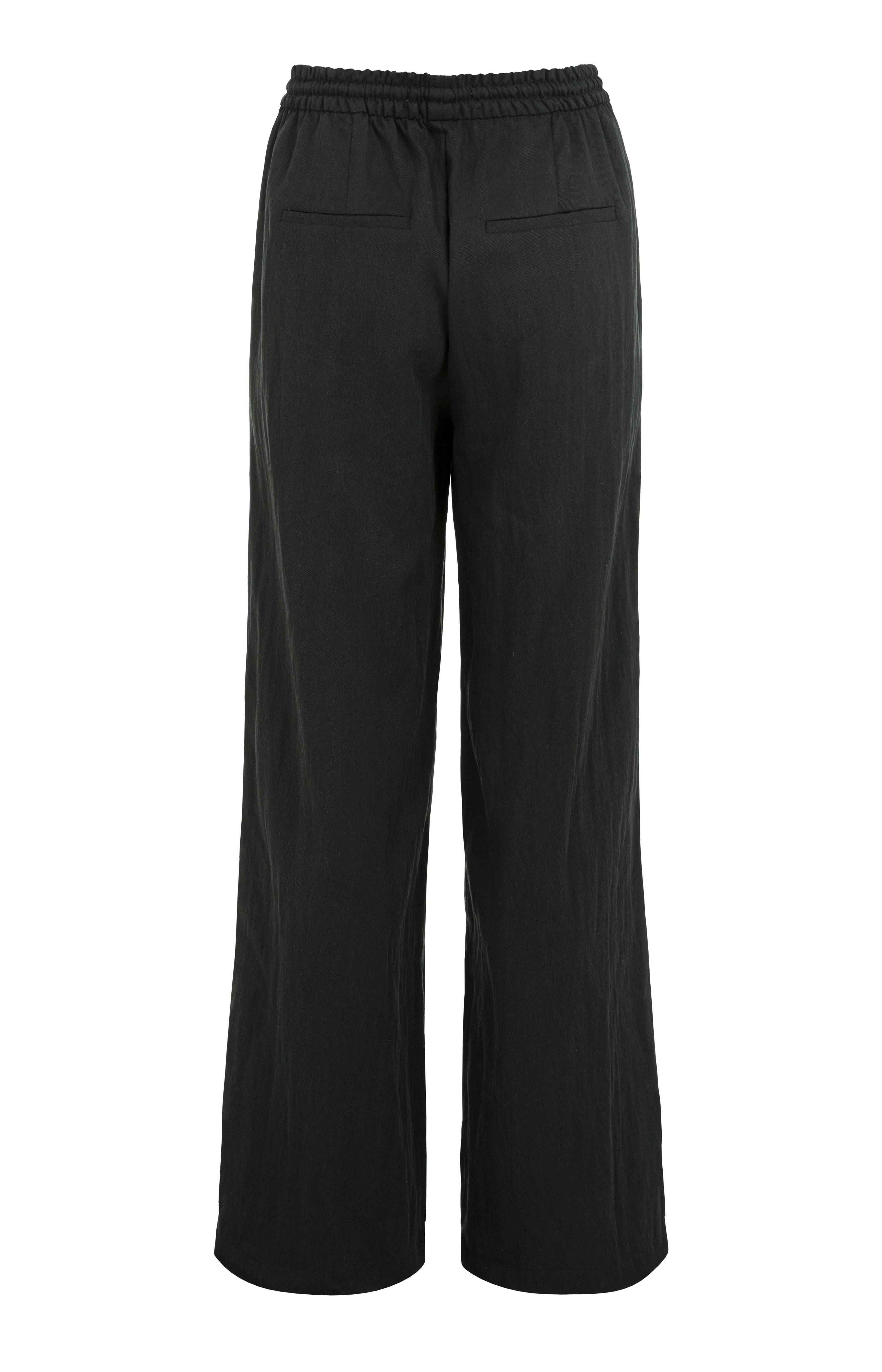 Yaya Wove Wide Leg Black
