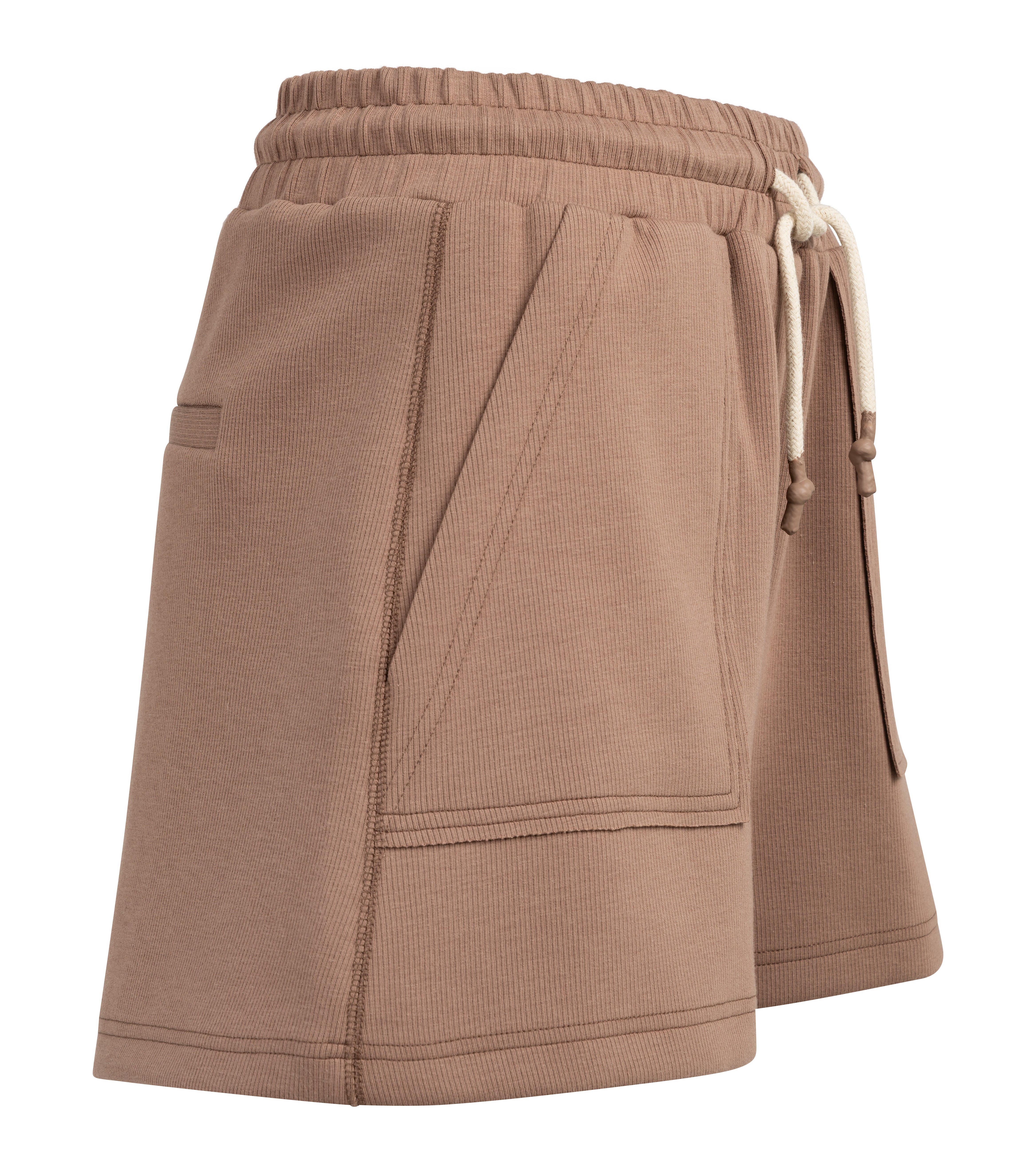 Yaya Jersey Short Brown