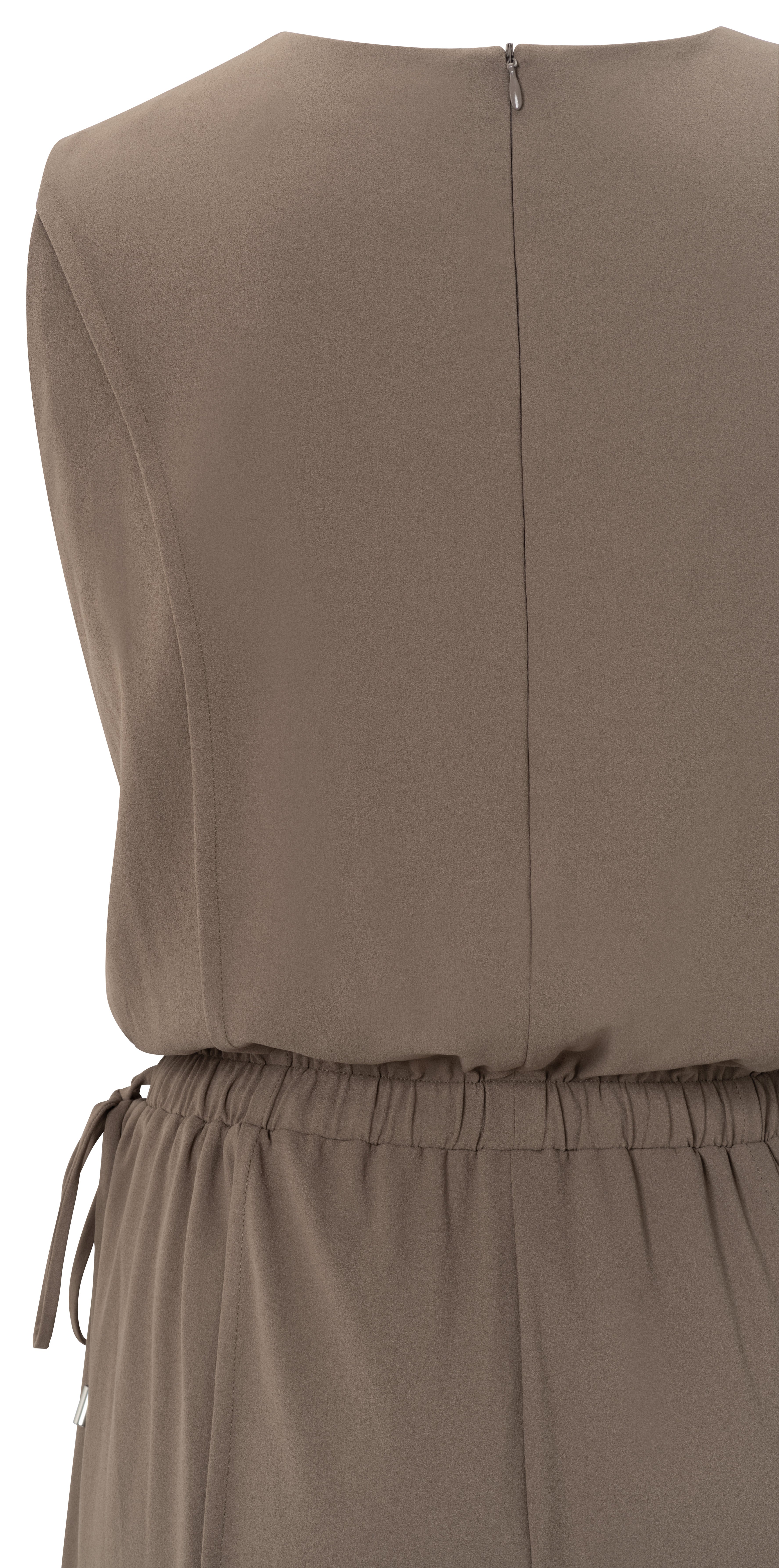 Mouwloze Jumpsuit Geweven YAYA Greyish Brown