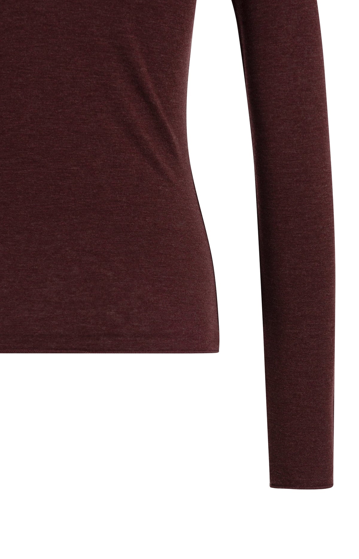 YAYA Top Hoge Halslijn Red Melange