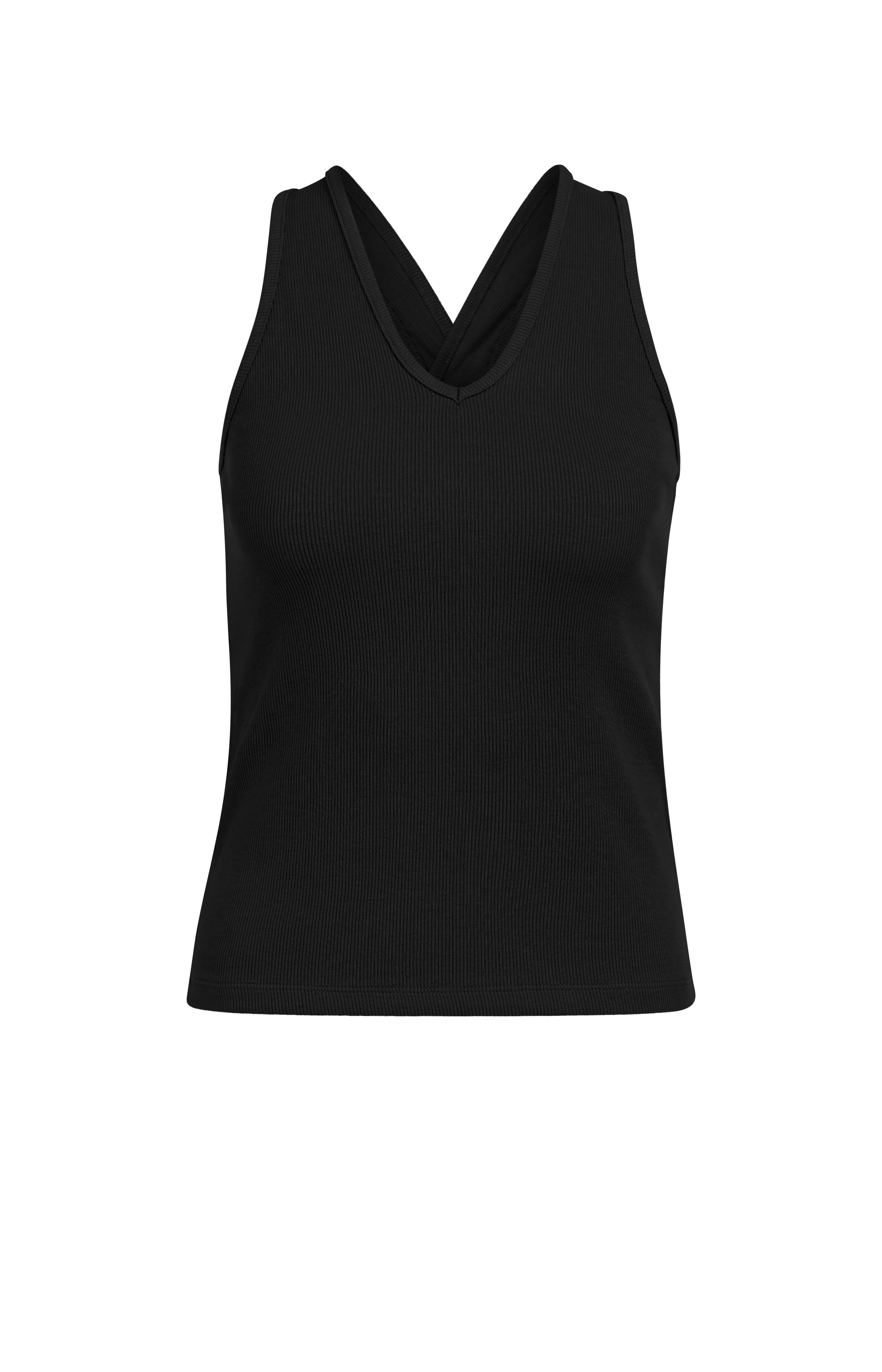 YAYA Singlet Racerback Black