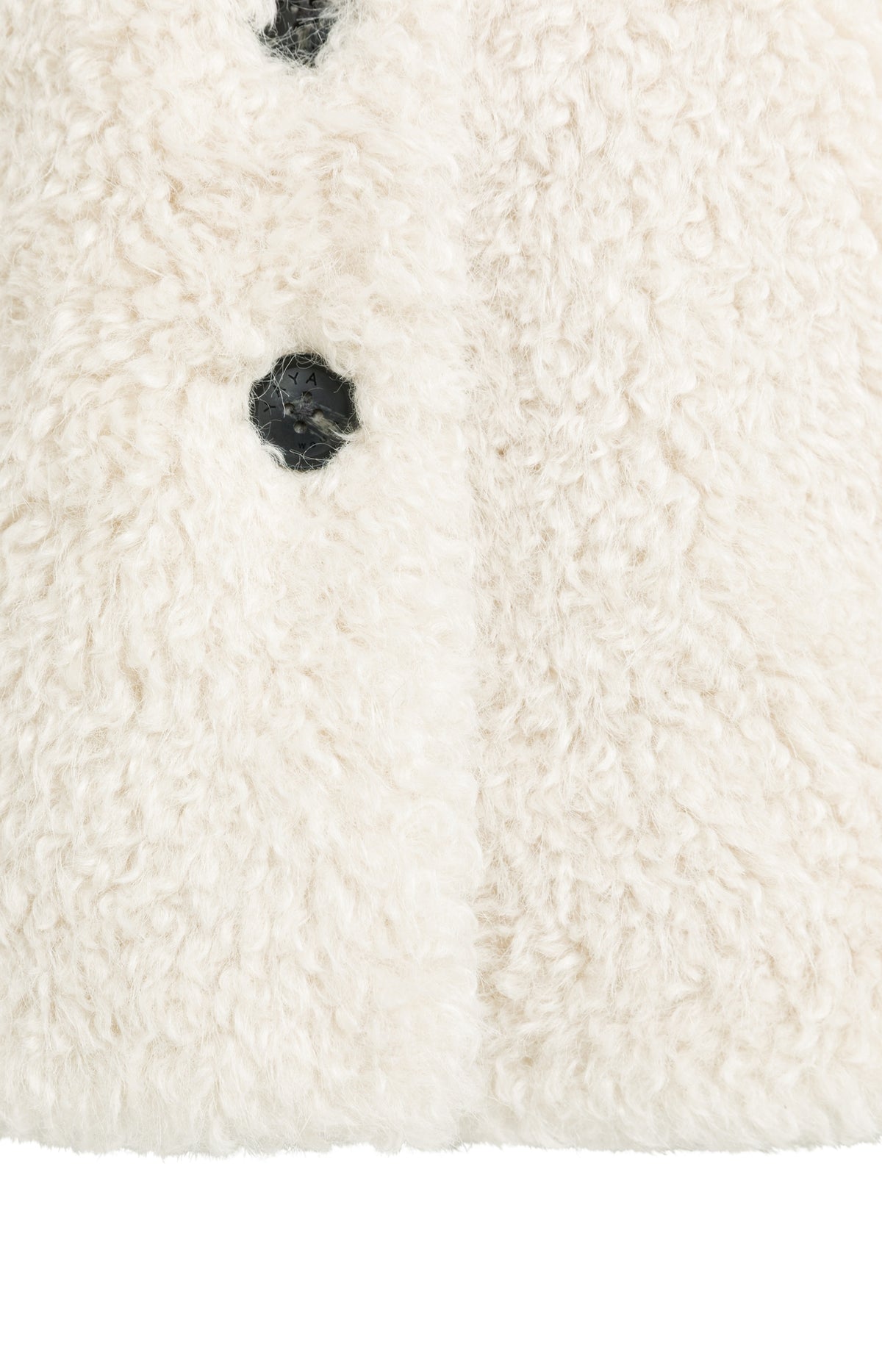 YAYA Korte Oversized Jas Imitatiebon Sand Beige
