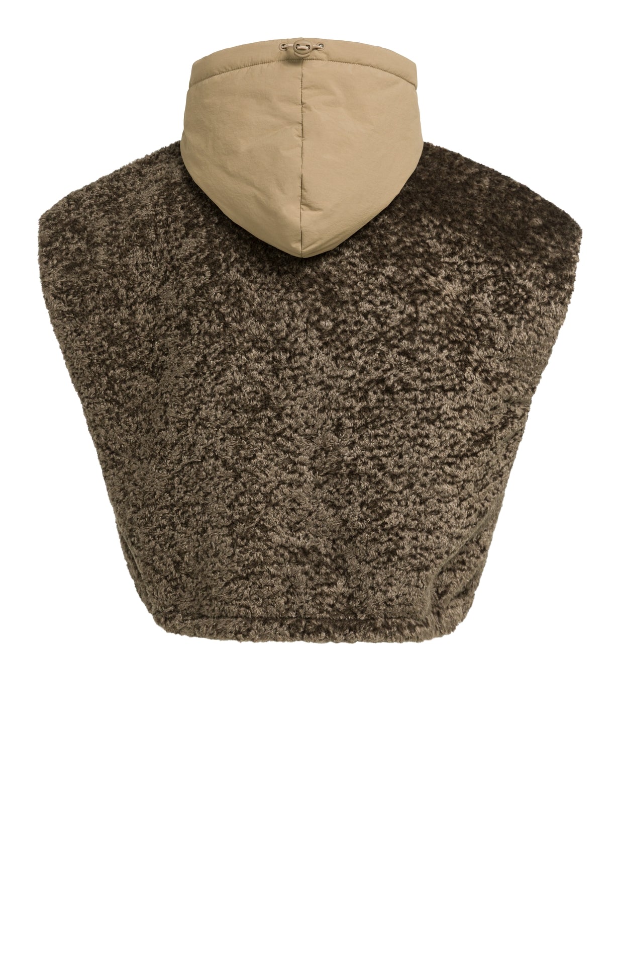YAYA Omkeerbare Bodywarmer Met Capuchon Black/Brown