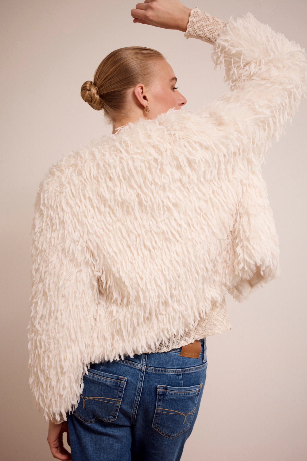 Fluffy Jacket Tramontana Off White