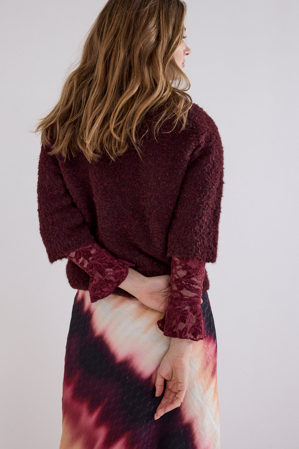 Tramontana Boucle Jumper Pomegranate
