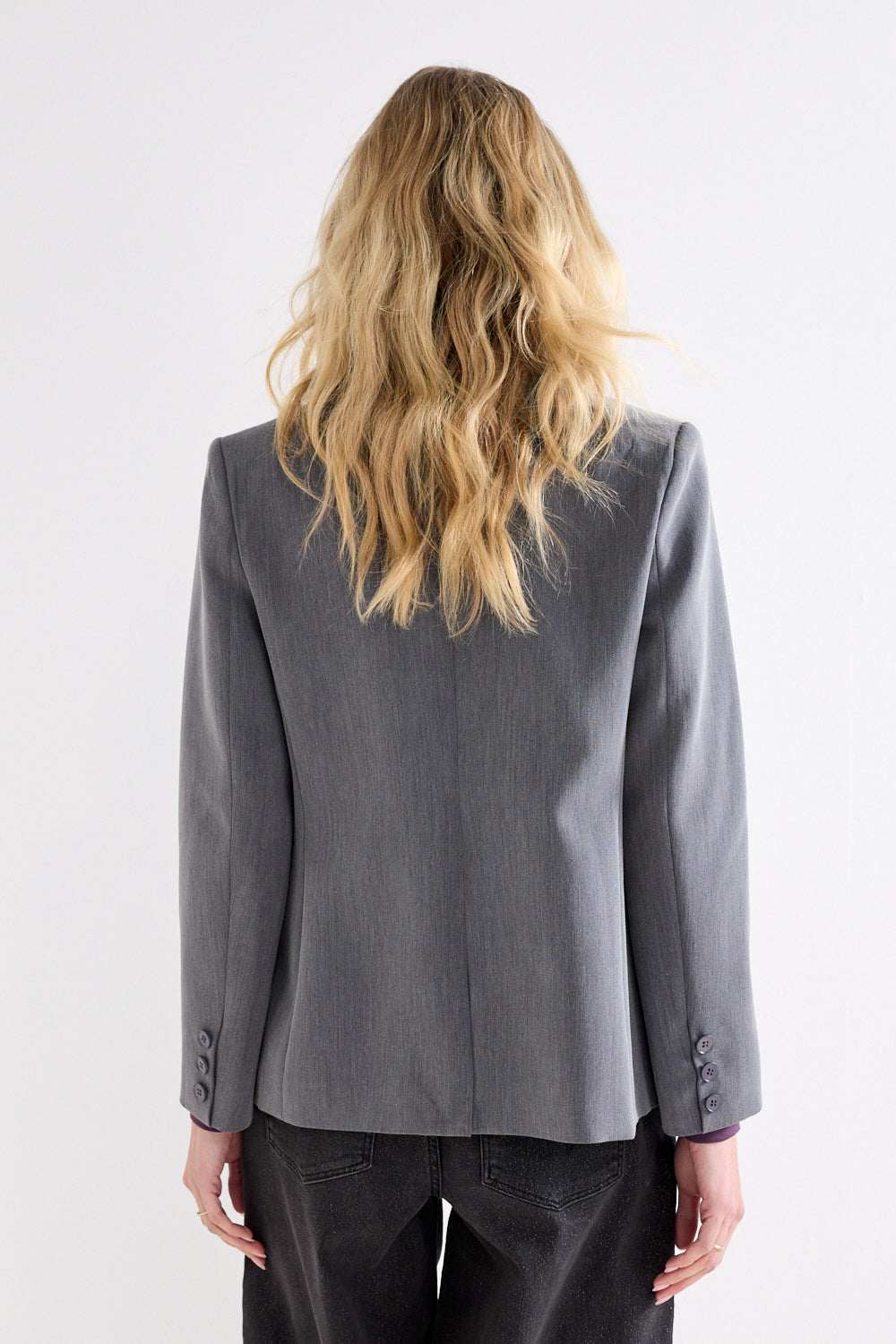 Tramontana Embellished Blazer Graphite Melange