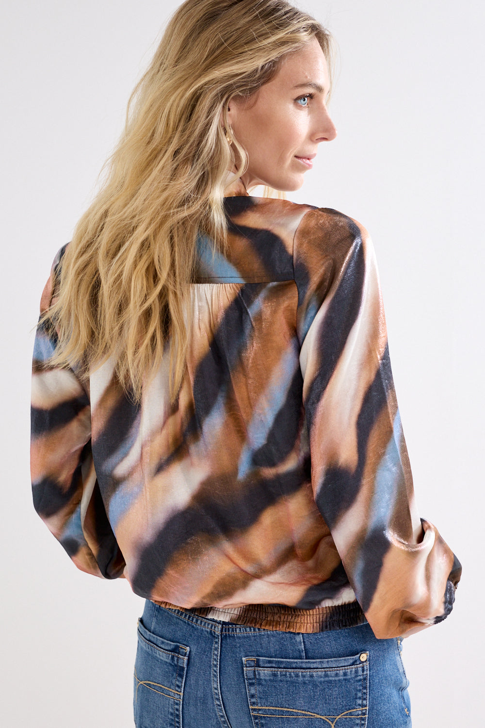 Tramontana Blouse Moody Blue Cascade