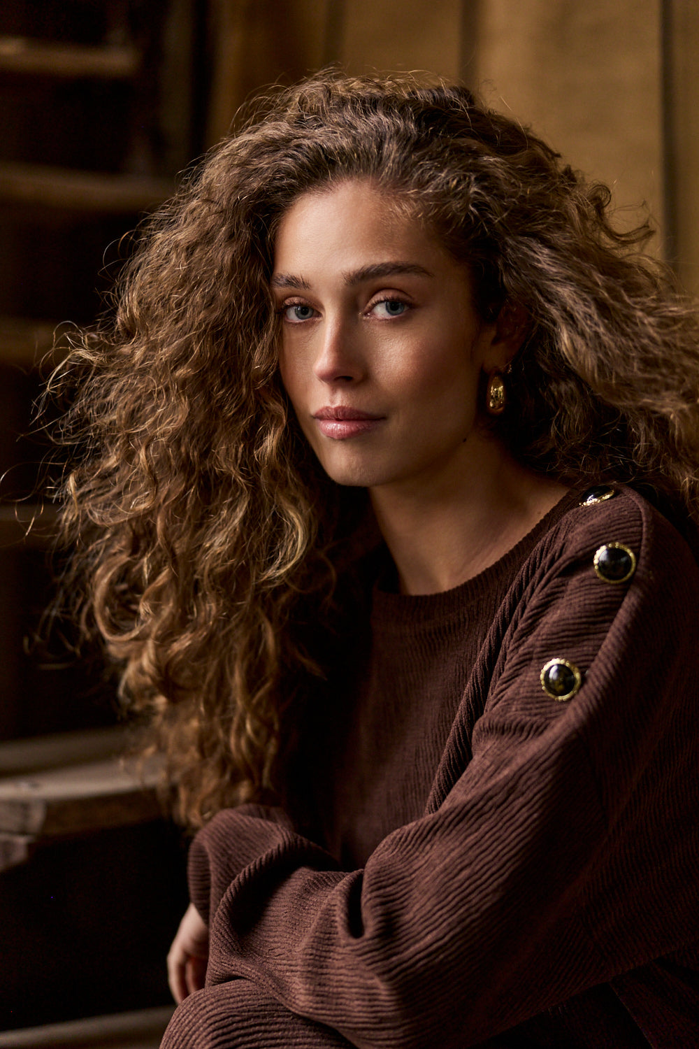 Tramontana Jumper Dropped Shoulder Chocolate