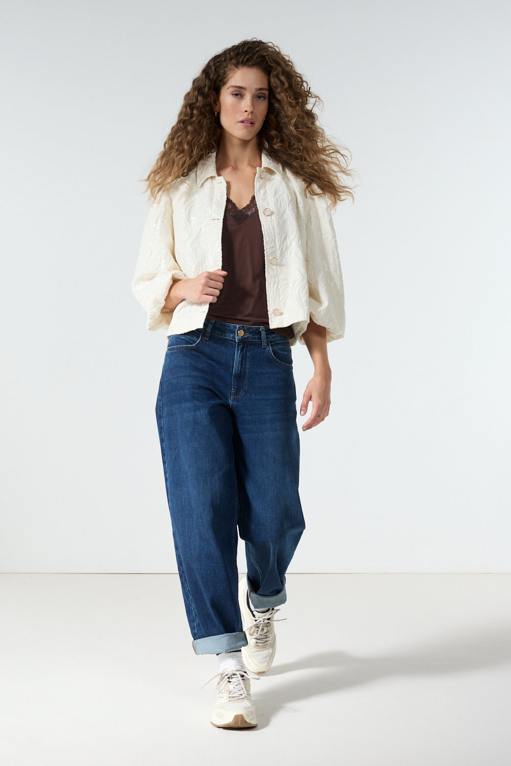 Tramontana Barrel-Fit Denim Trousers Mid Blue