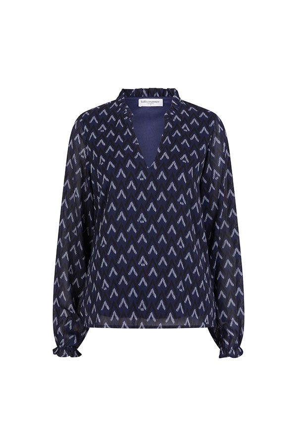 Lofty Manner Blouse Eliza Zig Zag Print