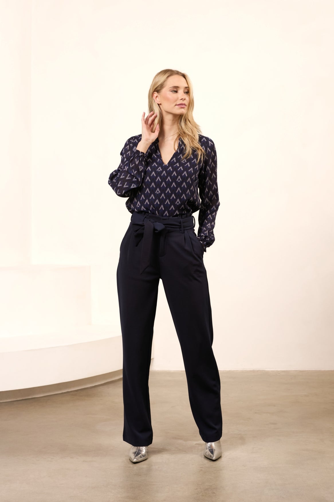 Lofty Manner Blouse Eliza Zig Zag Print