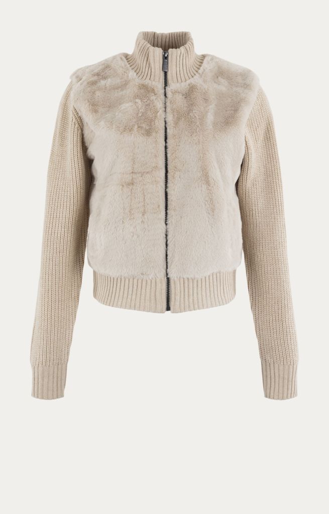 Jacket Furry Anna Blue