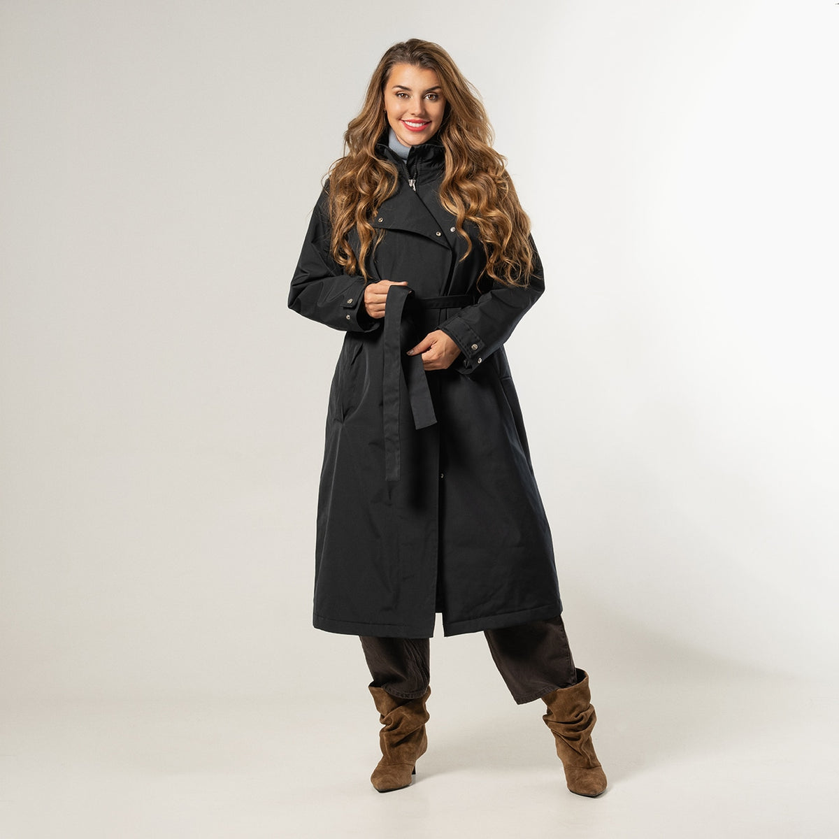 Giacomo Rainwear Coat Long Black