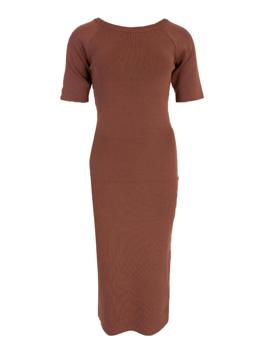 Azzurro Lange Jurk Espresso