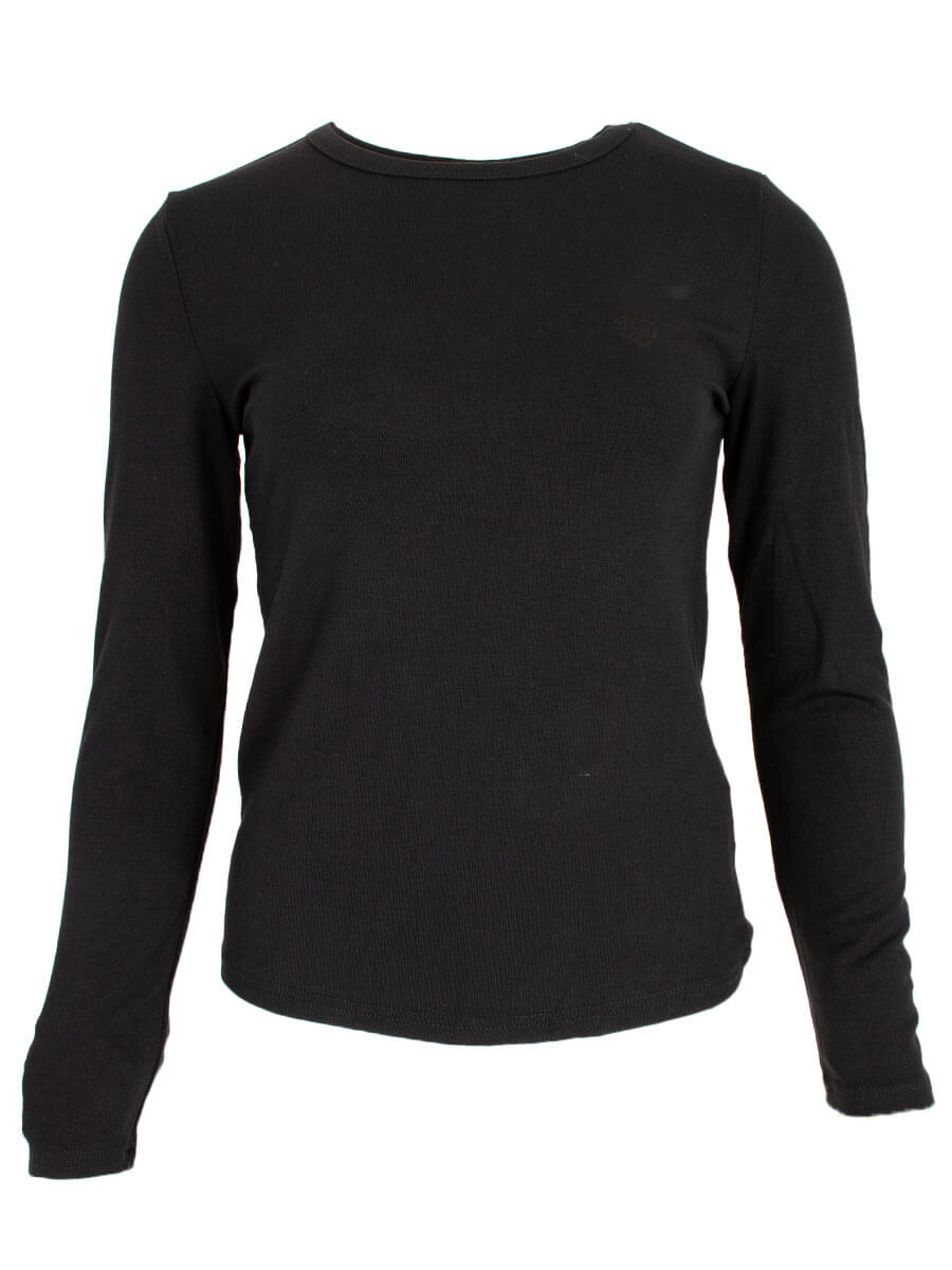 Azzurro T-shirt Lange Mouw Black
