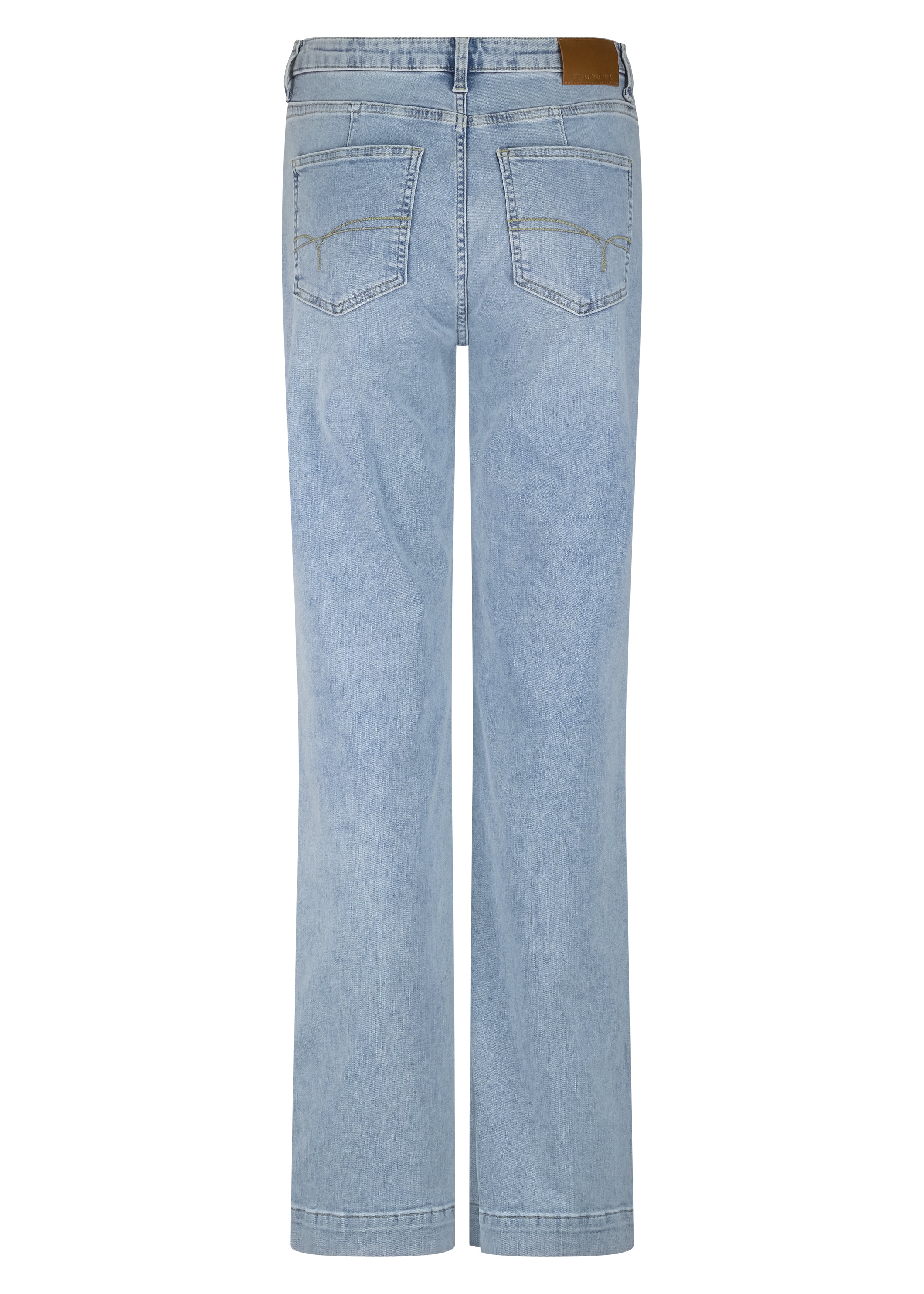 Tramontana Straight-Leg Denim Trousers Light Blue Denim