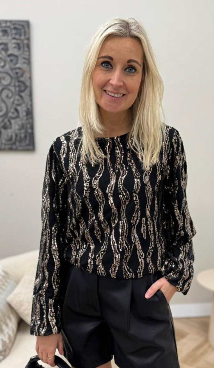 AZURRO BLOUSE GLITTER