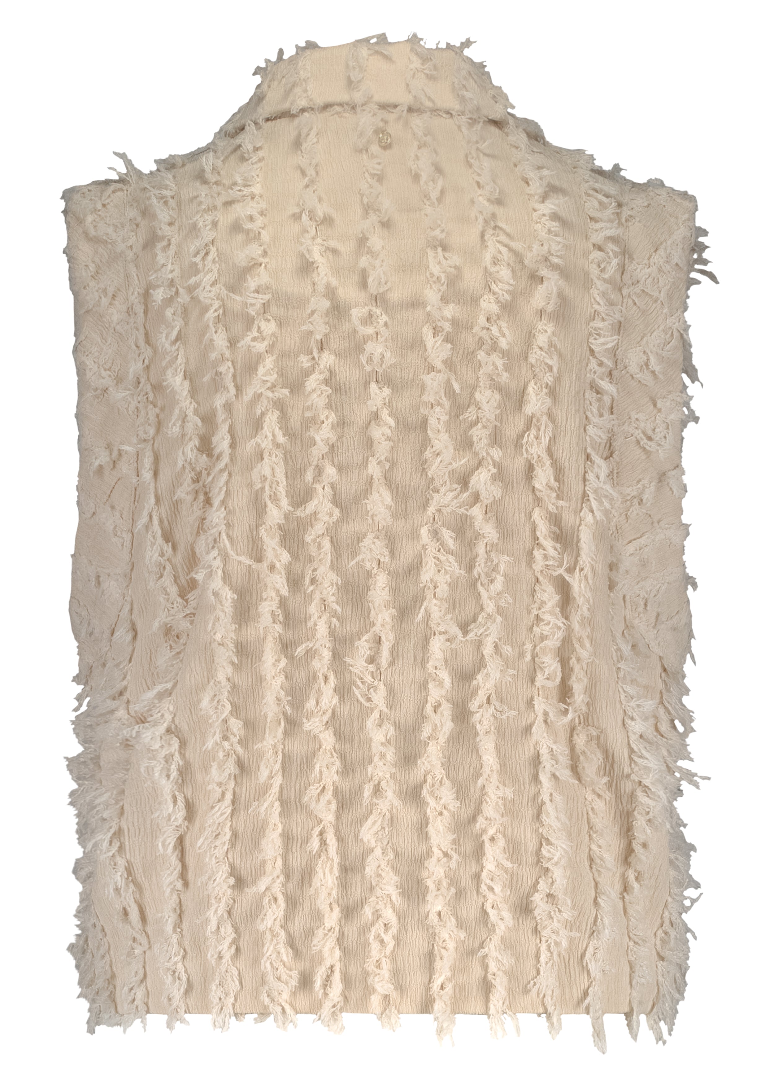 Fancy Frilled Vest Tramontana Stone
