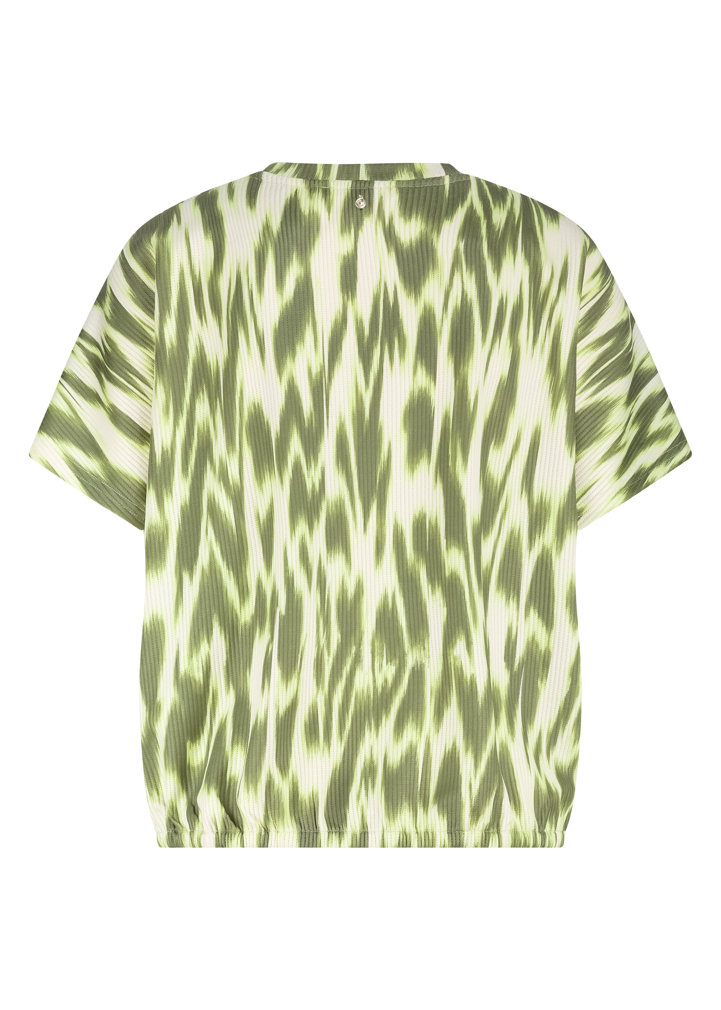 Tramontana Short-Sleeve Top Green Fade Print Aloe