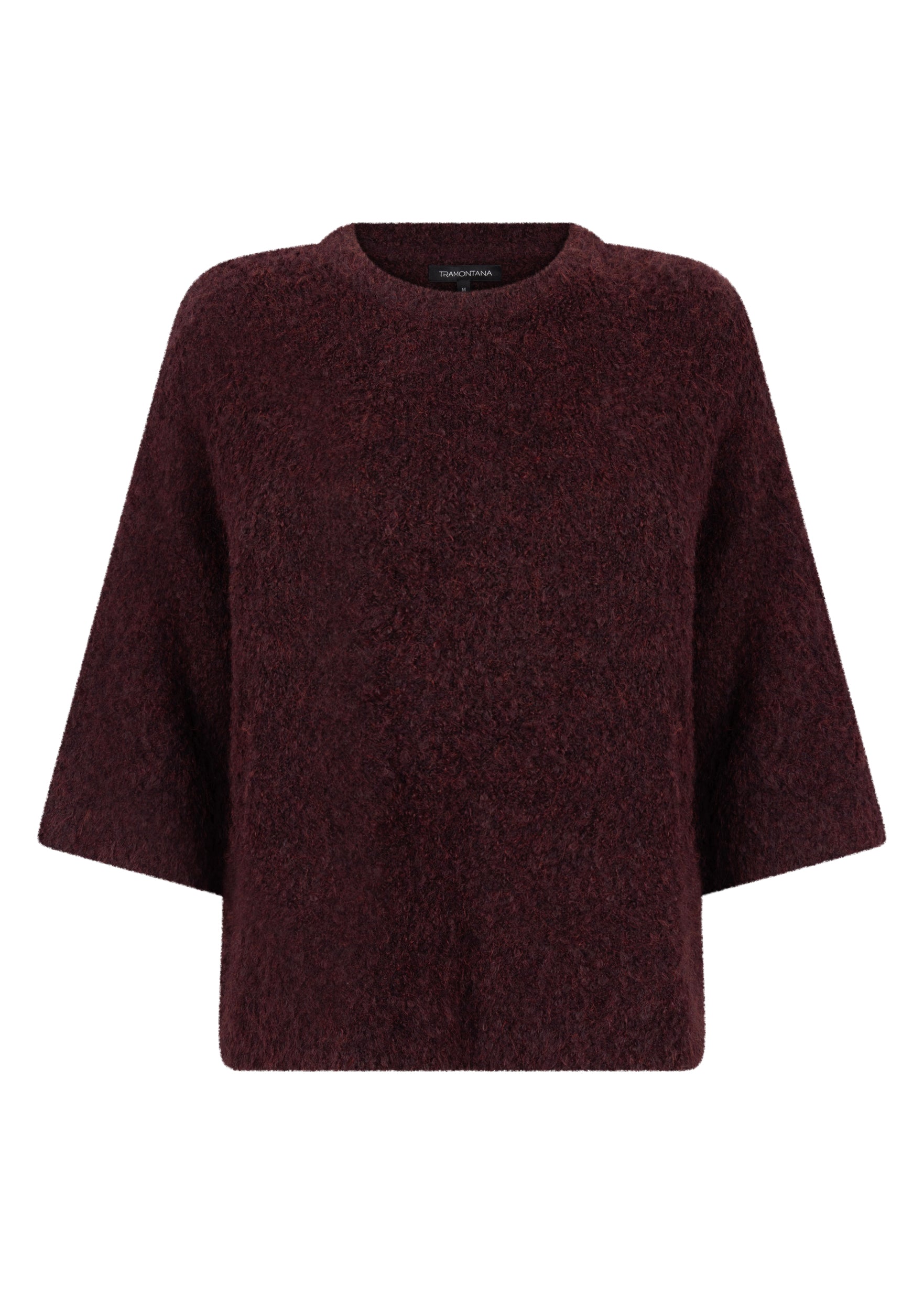 Tramontana Puff-Sleeve Cardigan Pomegranate