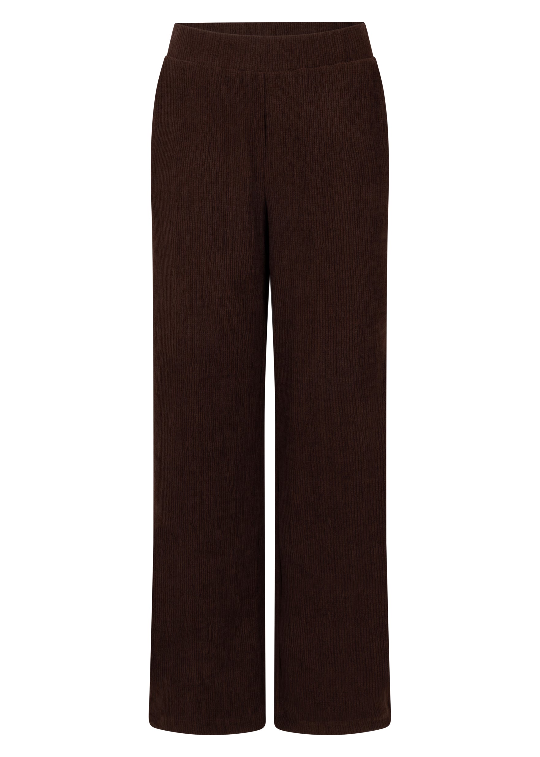 Tramontana Knitted Wide-Leg Trousers Chocolate