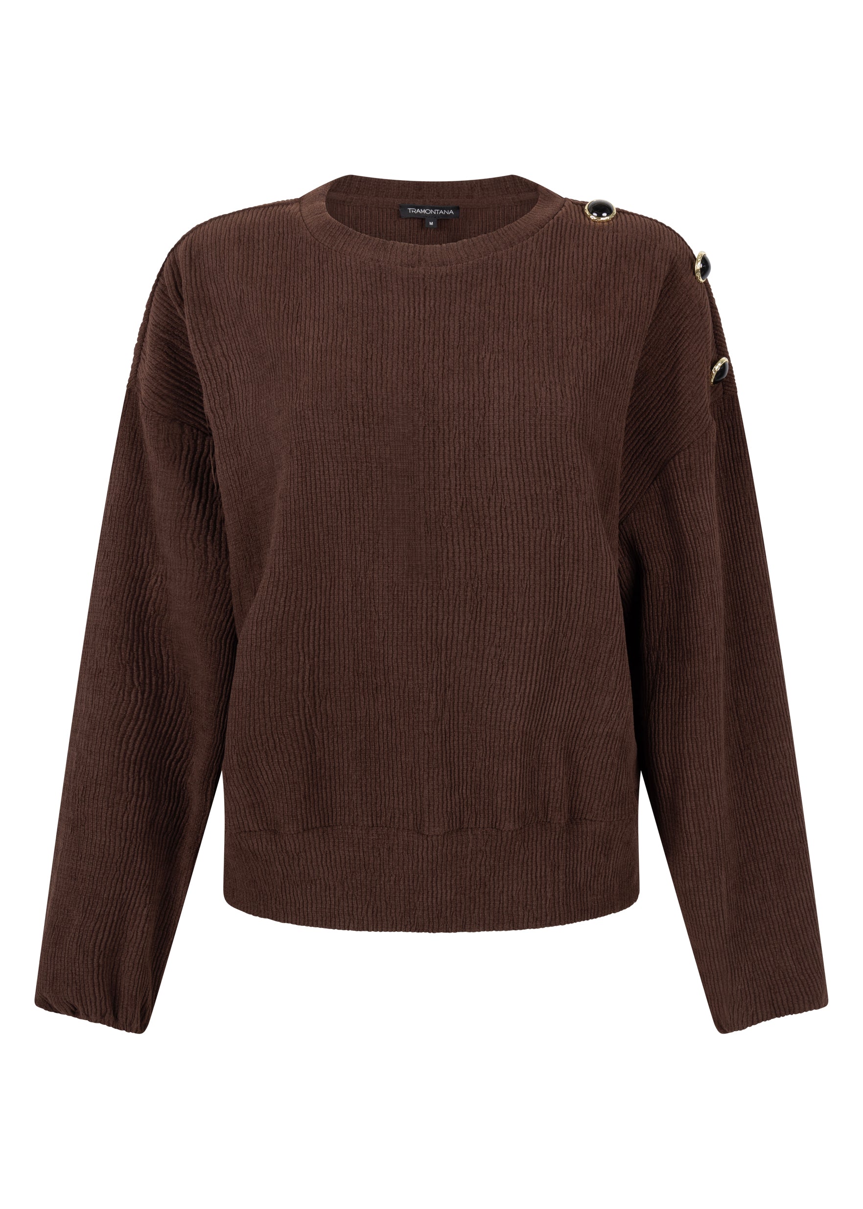 Tramontana Jumper Dropped Shoulder Chocolate