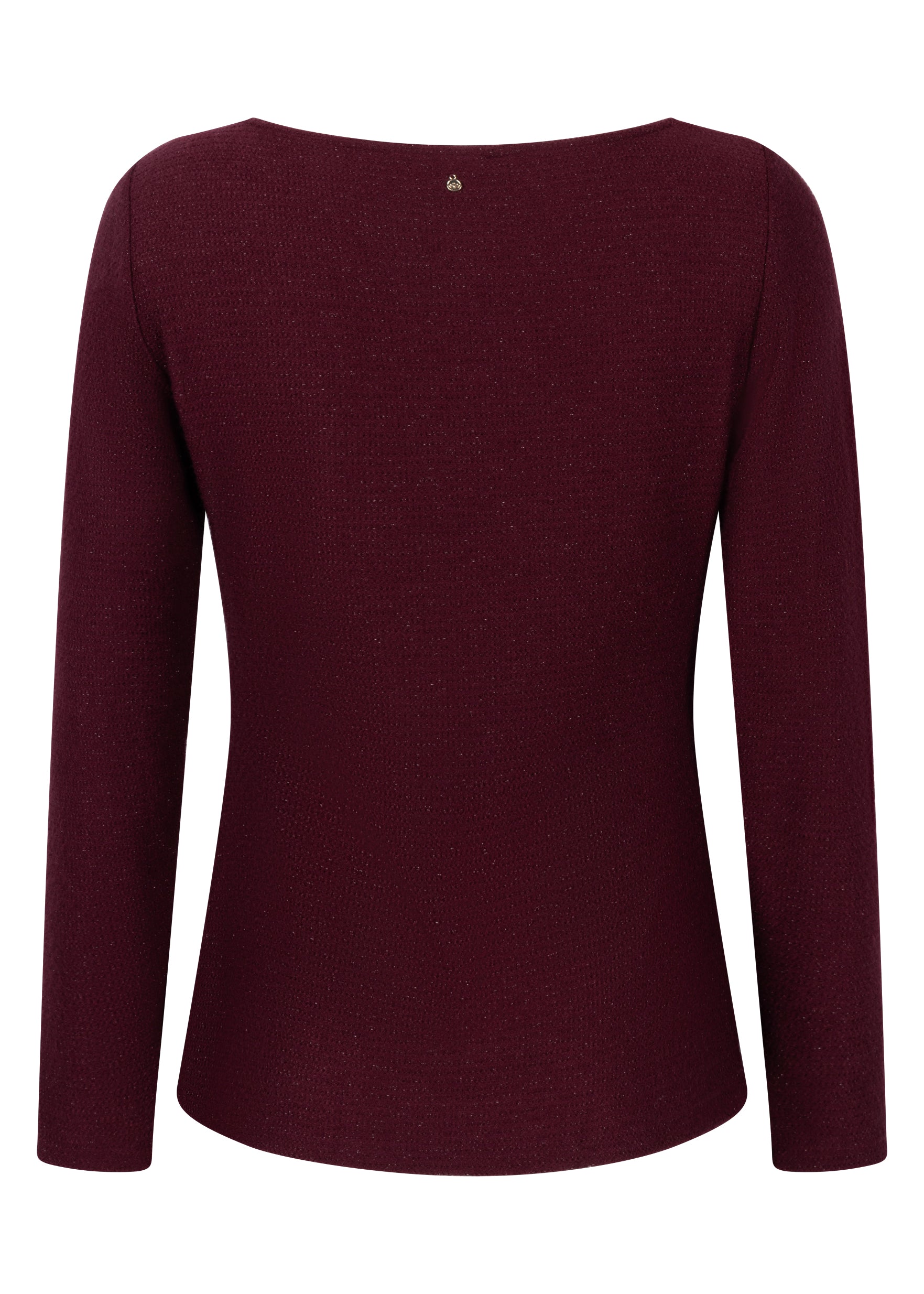 Tramontana Top Asymmetrical Neck Pomegranate
