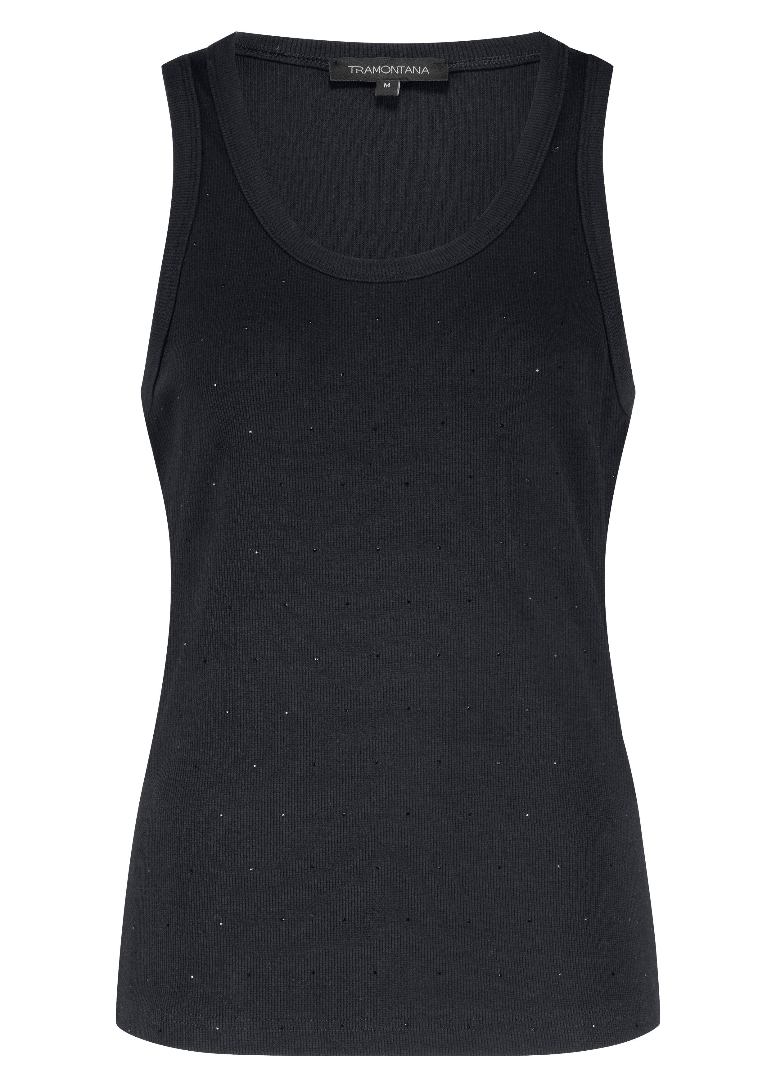 Rhinestone Singlet Tramontana Black