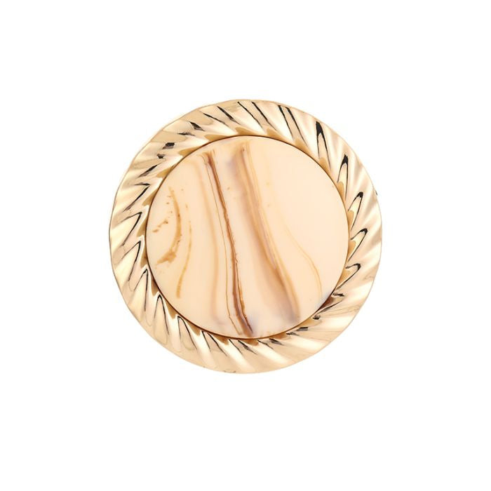 Broche Rond Gold