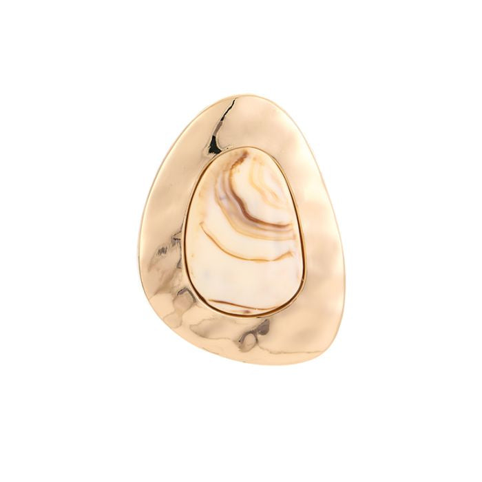 Broche Beige Gold