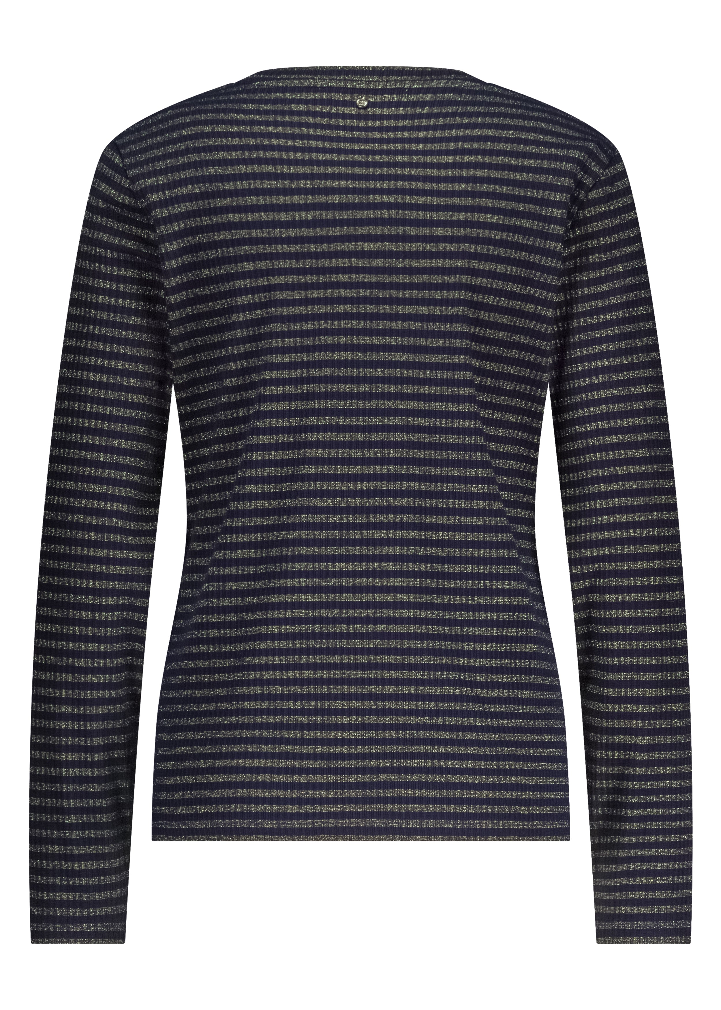 Tramontana Striped Lurex Top Midnight