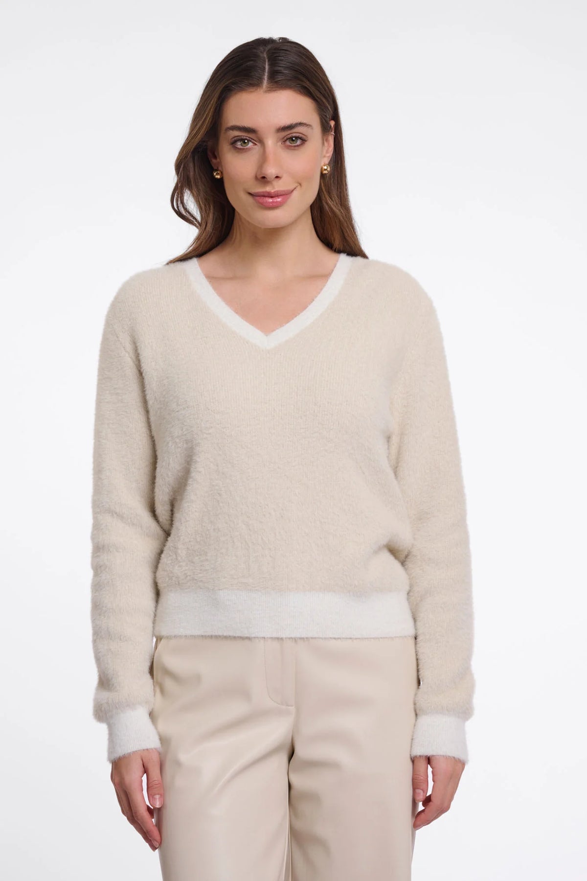 Rino&pelle Trui Keath Birch Snow
