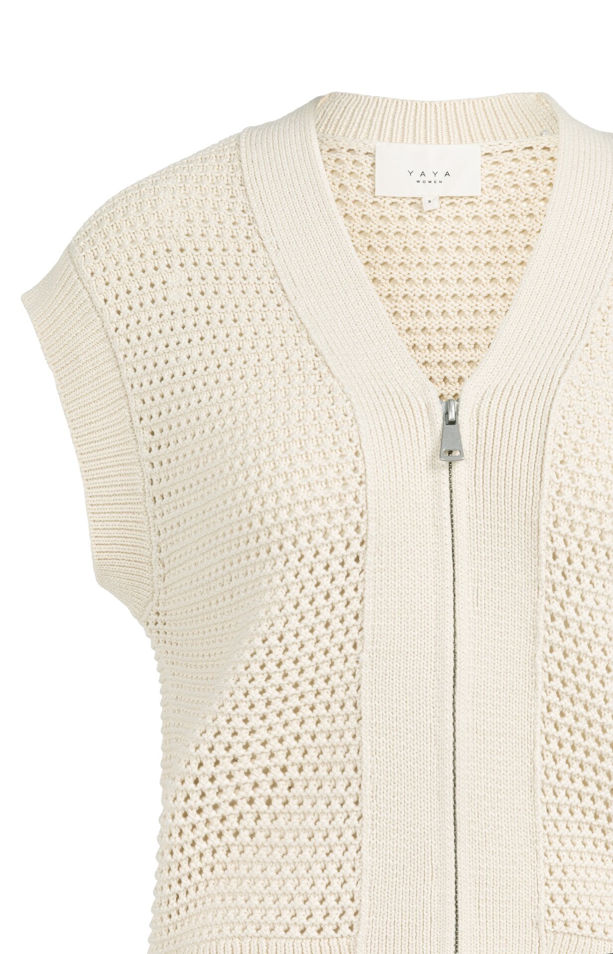 Yaya Mesh Stitch Cardigan