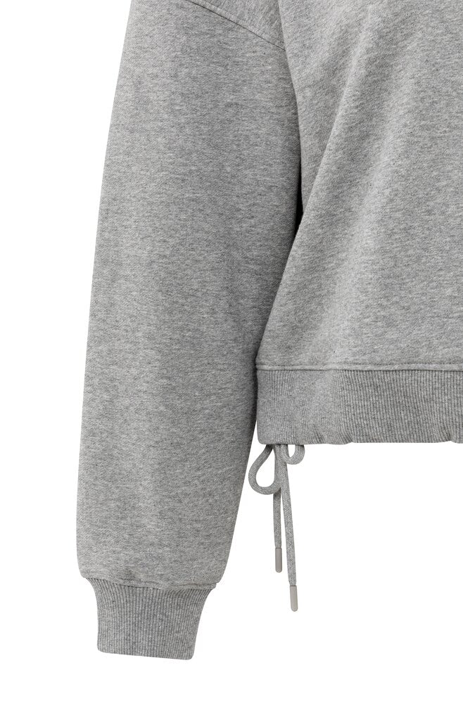 Sweater Met Plooidetails YAYA Medium Grey Melange